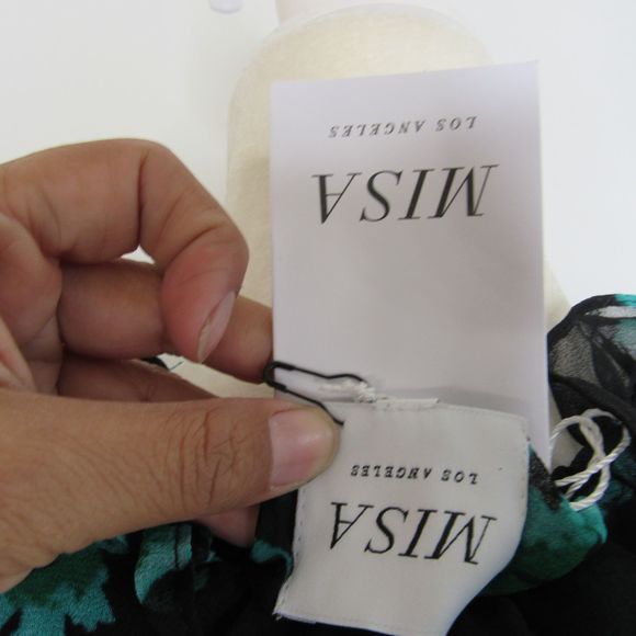 MISA Los Angeles Lolita Dress Emerald Green Floral - Picture 5 of 6